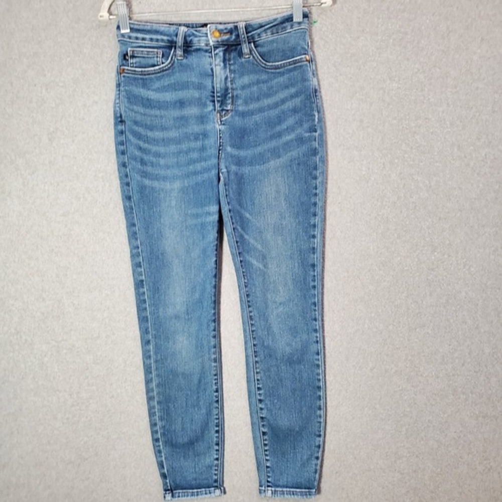 Judy Blue Women Jeans 3 26 Blue Denim Skinny‎ Mid Rise Pockets 26 in Inseam
